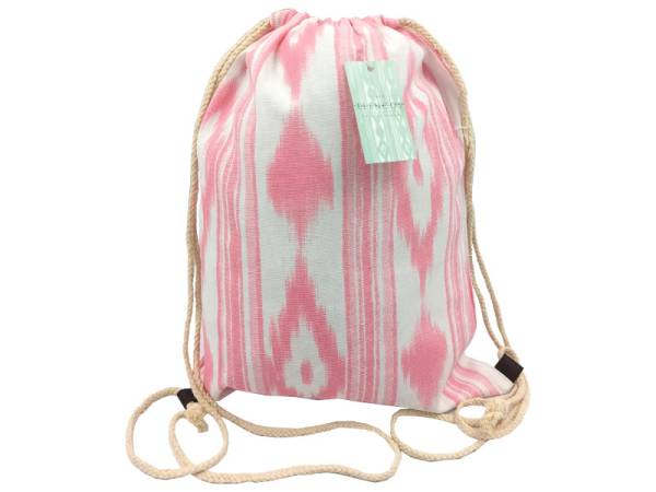 8975696 - Llengos gym bag algodon rosa 40x33