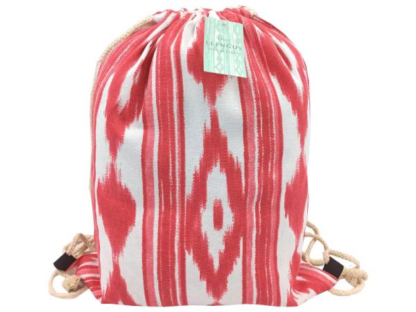8975697 - Llengos gym bag algodon rojo 40x33
