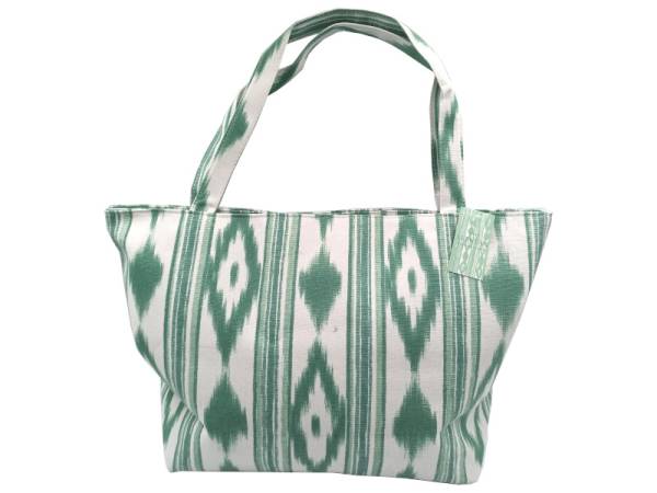 8975700 - Llengos bolsa playa algodon verde 55x38