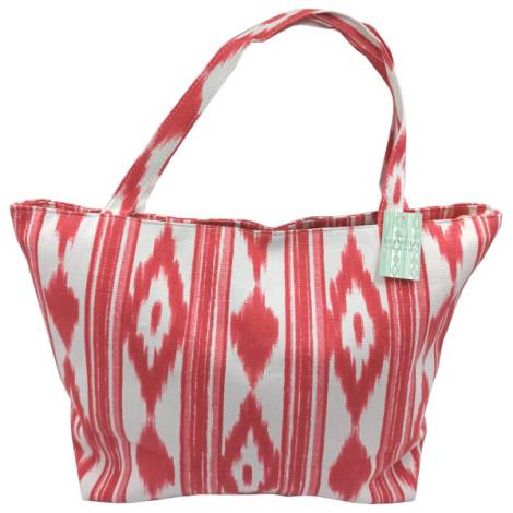 8975702 - Llengos bolsa playa algodon rojo 55x38