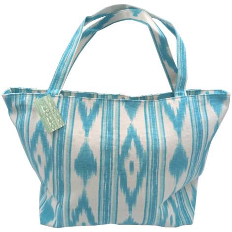8975703 - Llengos bolsa playa algodon verde agua 55x38