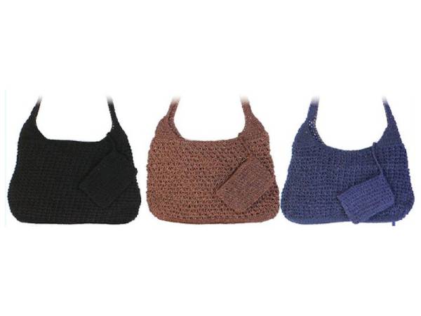 8976049 - Sa.co bolso crochet grande n2 3 colores surtidos