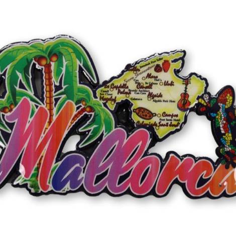 8976743 - Iman mapa mallorca 9.9x5.4 cm madera