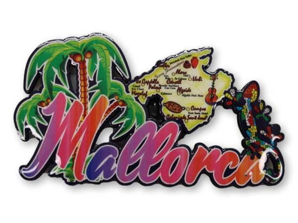 8976743 - Iman mapa mallorca 9.9x5.4 cm madera