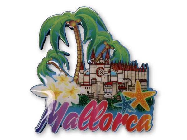 8976744 - Iman palmeras catedral mallorca 7.6x7.7 cm madera