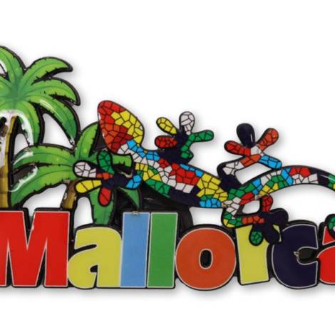 8976745 - Iman palmeras lagarto mallorca 10.2x6 cm madera