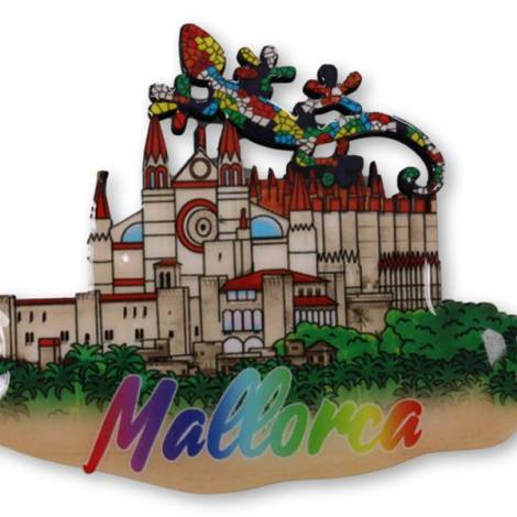 8976746 - Iman catedral lagarto mallorca 9x7.1 cm madera