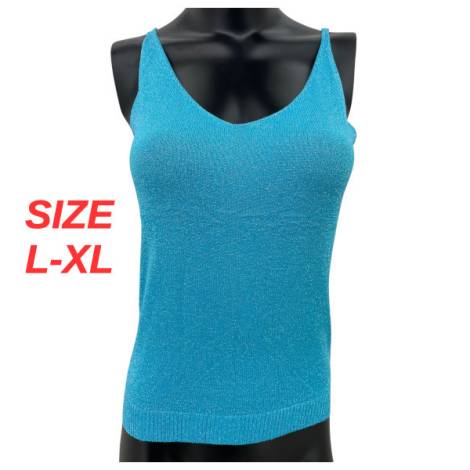 8976949 - Huca beach tirantes finos brillante 131 color N3 celeste Talla L-XL