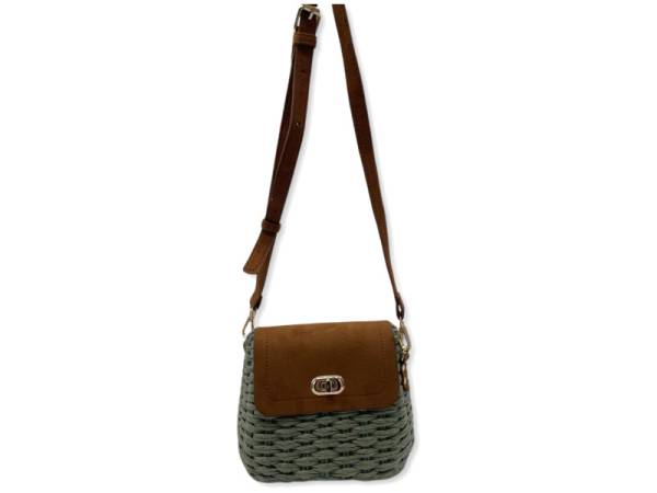8976962 - Sa.co Bolso ratan verde