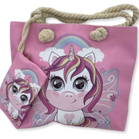 8976970 - Sa.co kid bag 30.5*23 N16 unicornio rosa