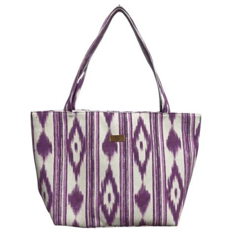 8977029 - LLengos bolsa playa algodón 55x38 lila