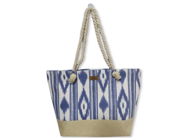 8977166 - Llengos bolsa playa rafia azul 54x36