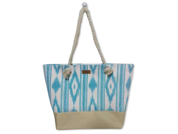 8977170 - Llengos bolsa playa rafia verde agua 54x36