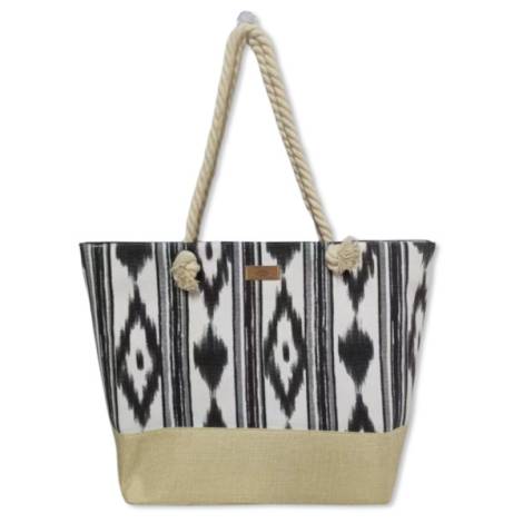 8977171 - Llengos bolsa playa rafia grey 54x36