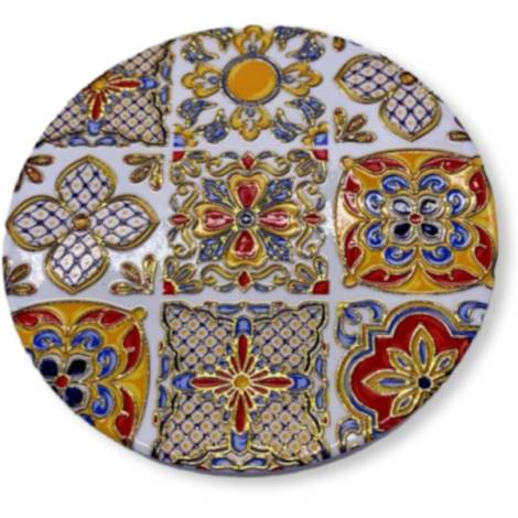 8977334 - Posavasos oro round n 17 10.5cm