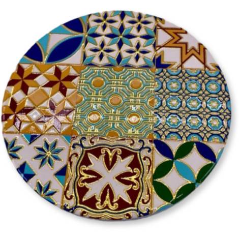 8977338 - Posavasos oro round n 21 10.5cm