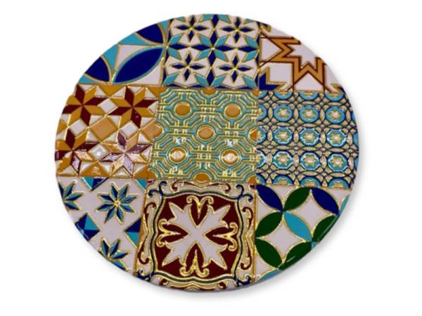 8977338 - Posavasos oro round n 21 10.5cm