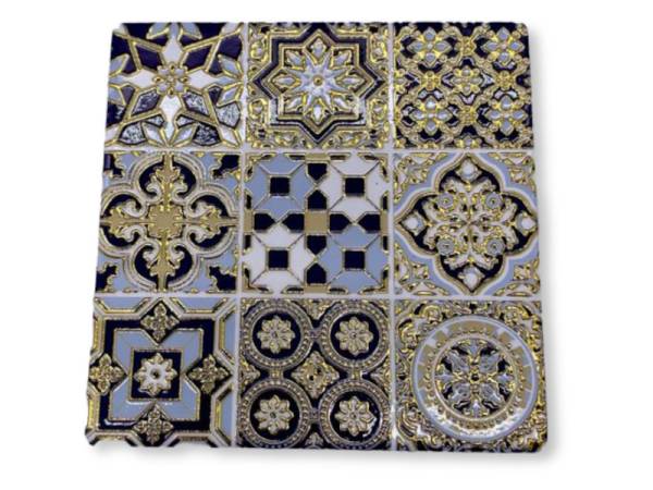 8977342 - Posavasos oro square n 25 10.5cm