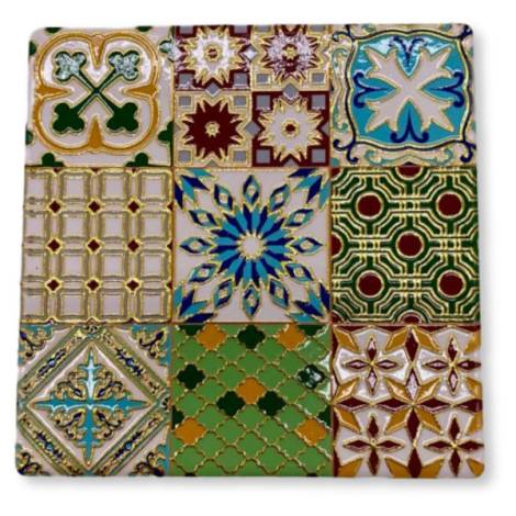 8977344 - Posavasos oro square n 27 10.5cm