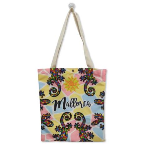 8977371 - Sa.co shopping bag 33x40 nº6 mallorca lagartos sol mosaico