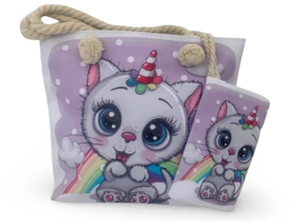 8977383 - Sa.co kid bag gatito arcoíris n34 30.5*23