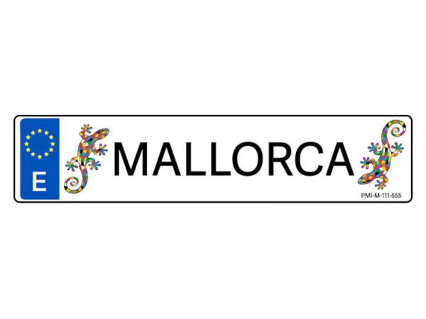 8977512 - Matricula Mallorca 52x11.5cm