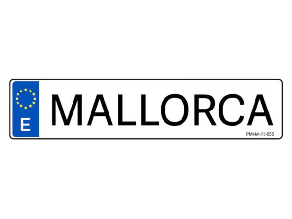 8977513 - Matricula Mallorca 52x11.5cm