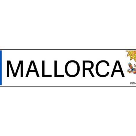 8977521 - Matricula Mallorca 52x11.5cm