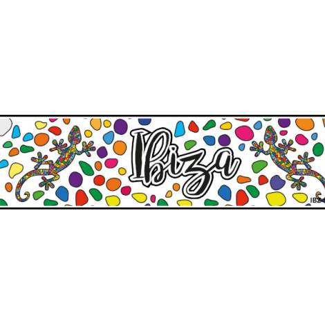 8977524 - Matricula mosaico lagartos Ibiza 52x11.5cm