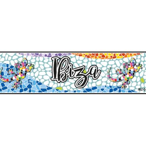 8977526 - Matricula lagartos azulejo ibiza 52x11.5cm