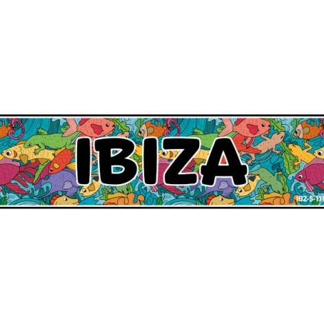 8977527 - Matricula peces Ibiza 52x11.5cm