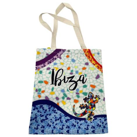 8977597 - Sa.co shopping bag 33x40 n 6 lagarto ondas Ibiza