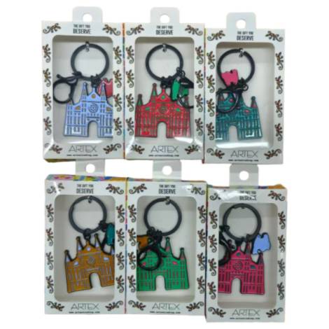 8977705 - Llavero catedral-mapa design 1 BLACK