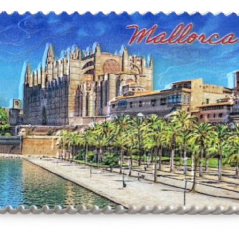 8977777 - Iman resin relieve 7.8x5.8 cm N4 Mallorca Catedral