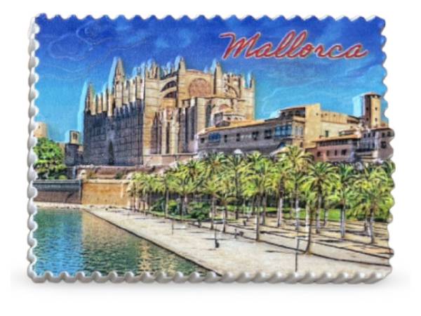 8977777 - Iman resin relieve 7.8x5.8 cm N4 Mallorca Catedral