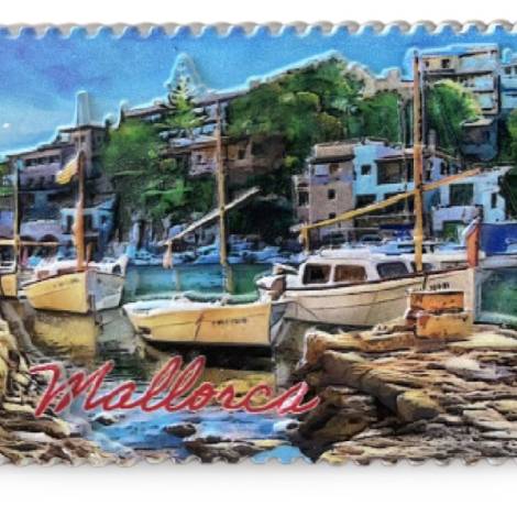 8977778 - Iman resin relieve 7.8x5.8 cm N4 Mallorca Cala Figuera 1
