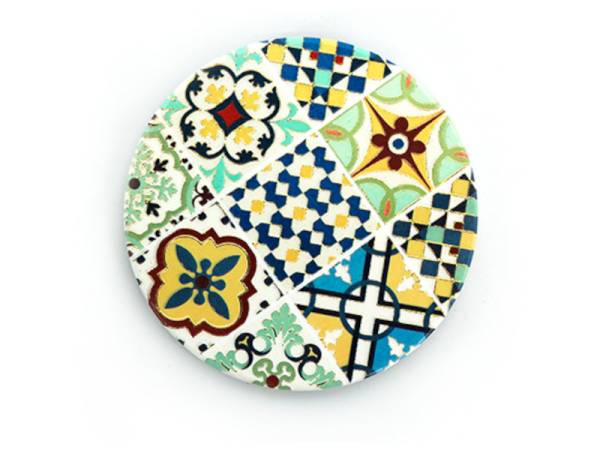 8977837 - Posavasos ceramica relieve redondo n3
