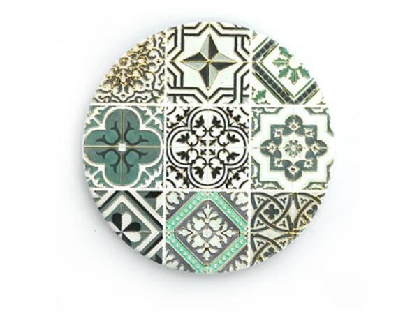 8977838 - Posavasos ceramica relieve redondo n4