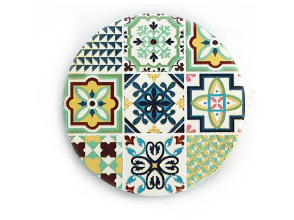 8977842 - Posavasos ceramica relieve redondo n8