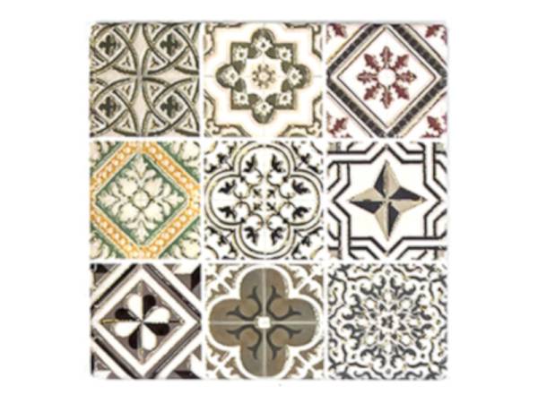 8977844 - Posavasos ceramica relieve cuadrado n10