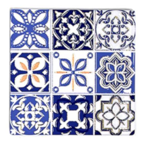 8977845 - Posavasos ceramica relieve cuadrado n11