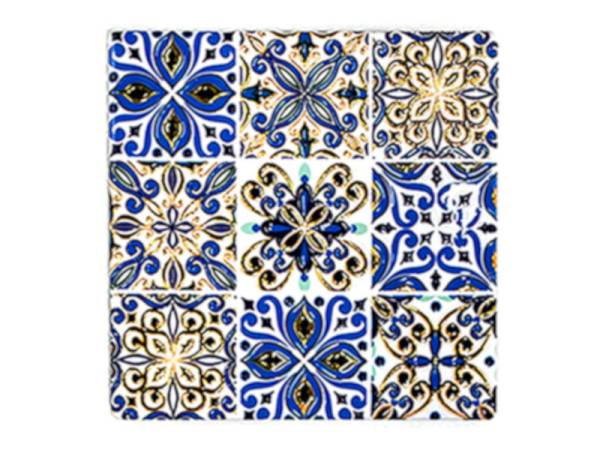 8977846 - Posavasos ceramica relieve cuadrado n12