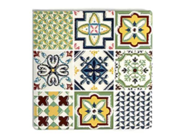 8977848 - Posavasos ceramica relieve cuadrado n14