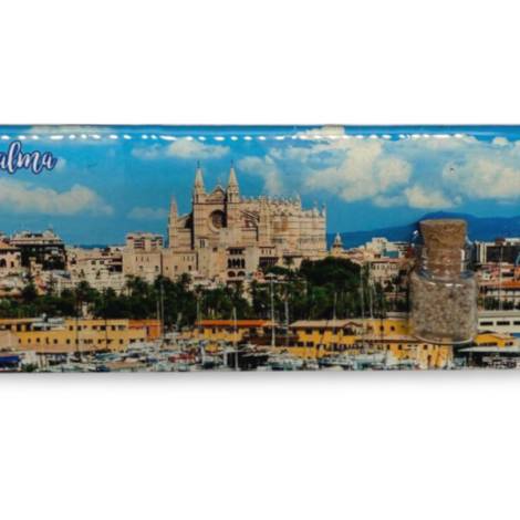 8977973 - Iman madera botella Palma de Mallorca 12x5cm