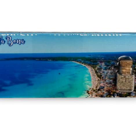 8977979 - Iman madera botella Cala Bona 12x5cm