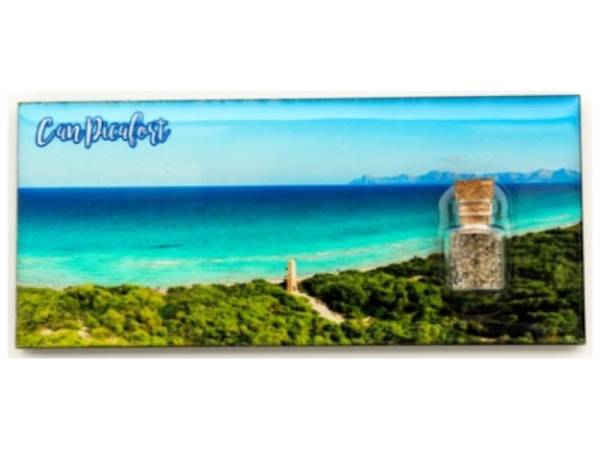 8977982 - Iman madera botella Can Picafort 12x5cm