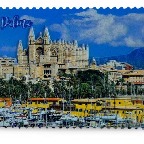 8977986 - Iman resina relieve Palma Mallorca 6x8cm