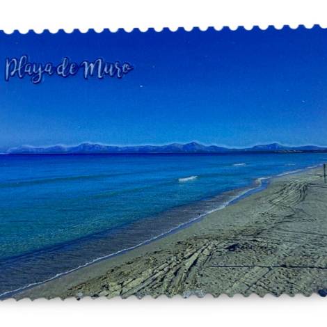 8977994 - Iman resina relieve Playa de Muro 6x8cm