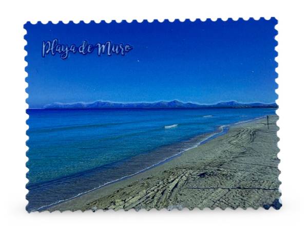 8977994 - Iman resina relieve Playa de Muro 6x8cm