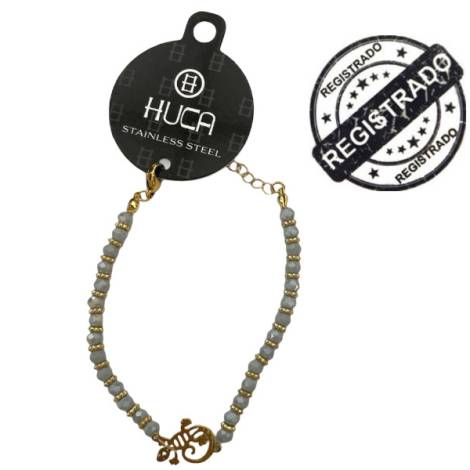 8978005 - Huca beach pulsera acero gecko (new1)